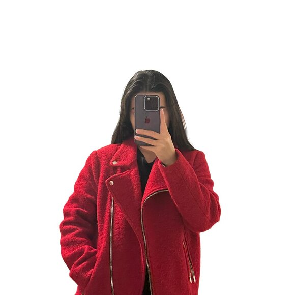 Stradivarius Red Biker Jacket - Picture 3 of 3
